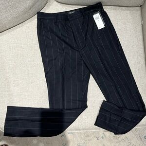 Ralph Lauren Black with white pinstripes pants